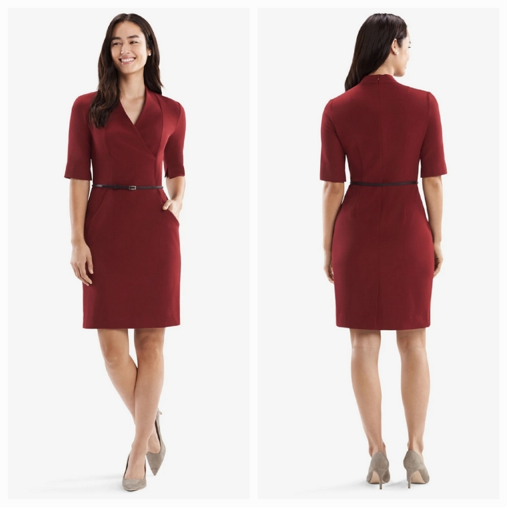 MM.Lafleur The Maxwell Dress - Pomegrate